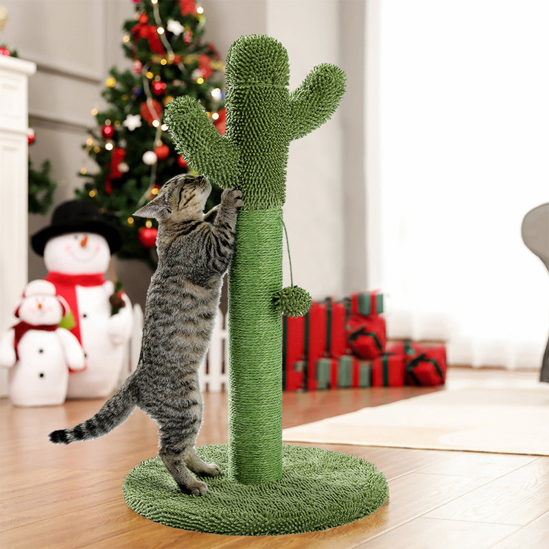 Poteau à griffer pour chat Crall, Vert