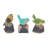  Resin Bird On Log Figurine Set of 3 Spring Home Decorations