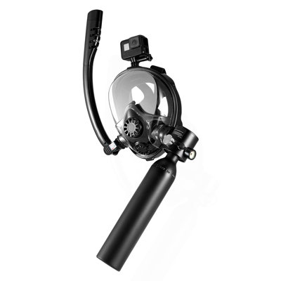 0.5L Scuba Tank 98.43 ft Diving Depth Lung Tank Kit with Snorkel Mask