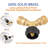 Flame King Y-Splitter Adapter with Valves, 2-Way LP Connector for 20LB Propane Tank Cylinders