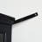 Black Glass Collectibles Cabinet With Adjustable Storage Space, Vintage Metal Handles, And Integrated For Dining Area Decor Antique Display Glass, Shelves, Base, Complementary Bulb Hallway-123520102
