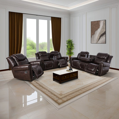 3-Piece Living Room Sofa Set by Lark Manor