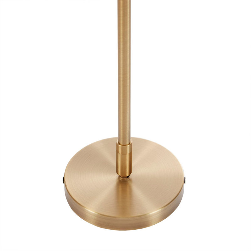 5-Light Drum Shade Chandelier, Gold, White