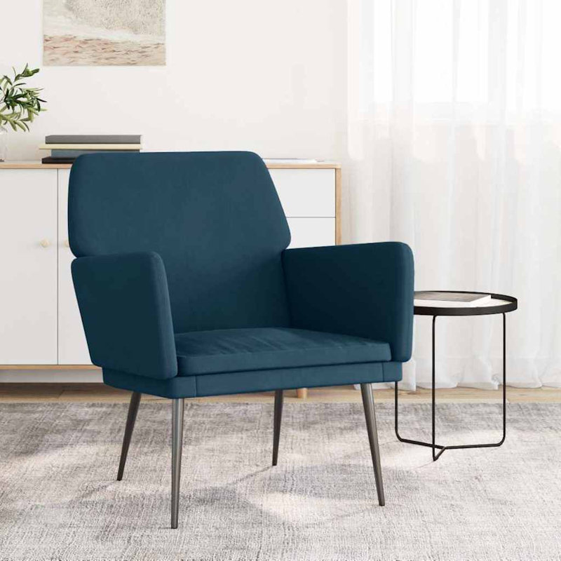 Upholstered Accent Chair, Blue
