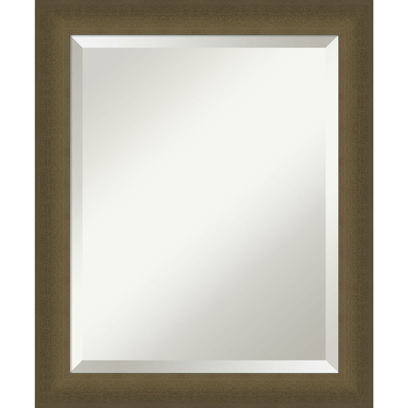 Yousaf Rectangle Wall Mirror, 27.5" x 21.5", Bronze