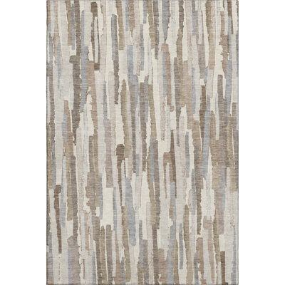 Premium Machine Washable Elize AMF1314 Stripes Rug