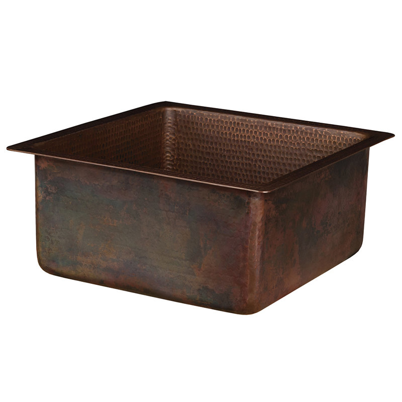 Premier Copper Products BSP5_BS16DB3-G Bar Sink And Drain Package