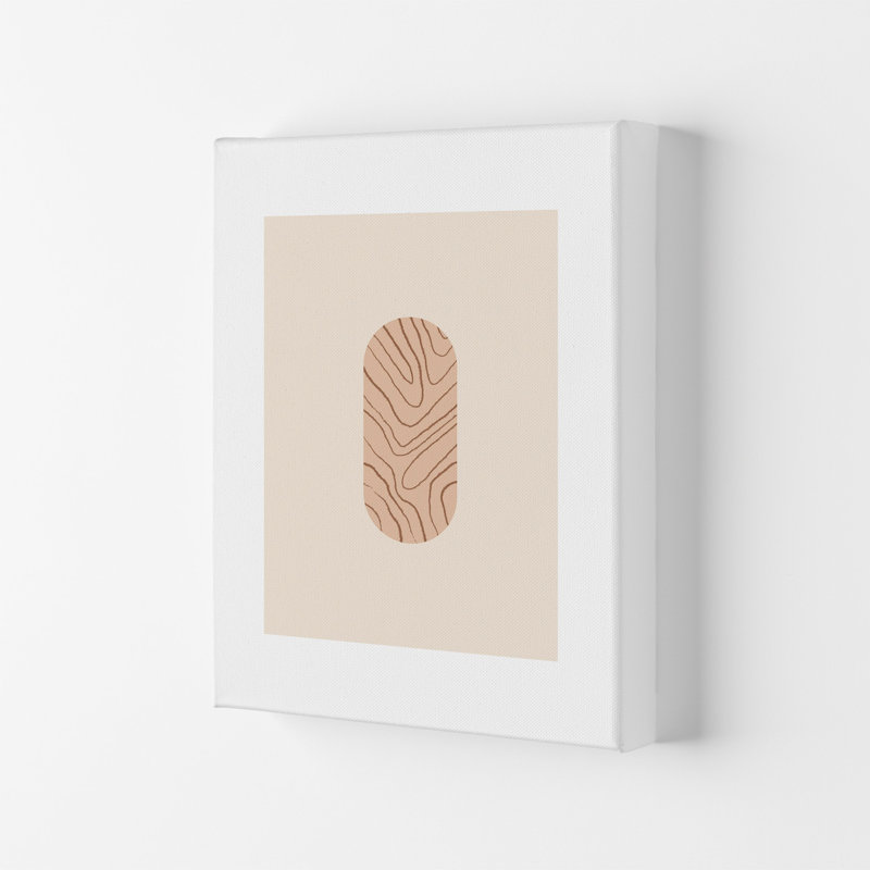 Mica Sand Leaf N12 by Pixy Paper - Print, Wrapped Canvas, 29.7cm H x 21cm W x 4cm D