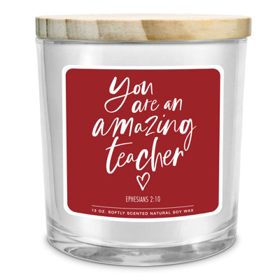 Fresh Scented Jar Candle with Glass Holder