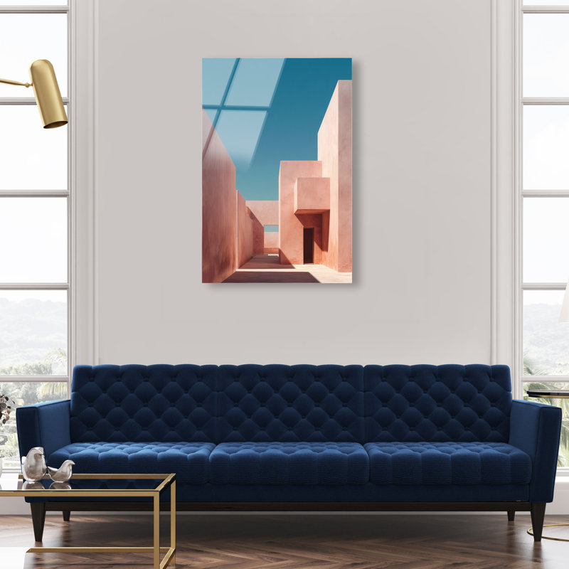 Structured Pink II Print by Oliver Gal, 24"H x 16"W, High-Gloss Acrylic Print