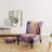 Pink And White Peony In Spring I - Velvet Upholstered Traditional Slipper Chair, Pink Accent Chair