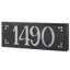 Plaque d'adresse murale personnalisable 12 V pour 4 numéros