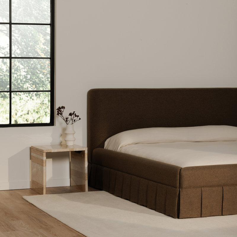 MAREN BED, Queen, Brown