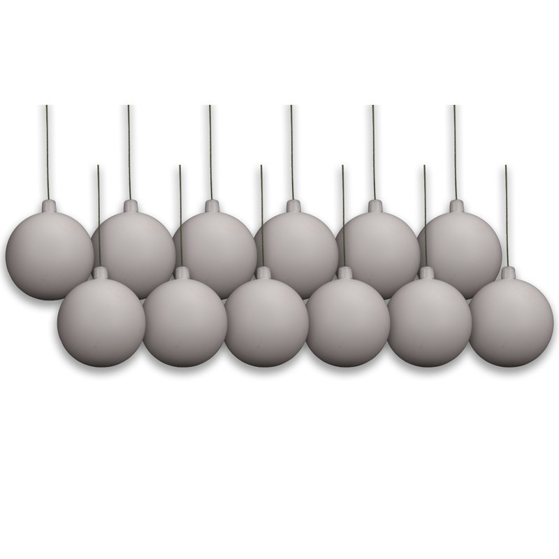 Ornement boule solide, Blanc