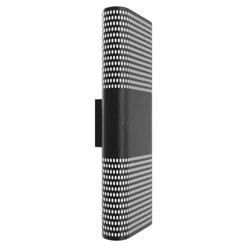 Avenue Outdoor Black Wall Sconce, 18" H x 6" W x 3" D