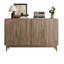 Buffet avec rangement, buffet à porte sculptée, armoire d'appoint multifonctionnelle avec panneau à couches réglables pour le salon, le vestibule, le couloir, le bureau, la cuisine et la salle à manger-264823167