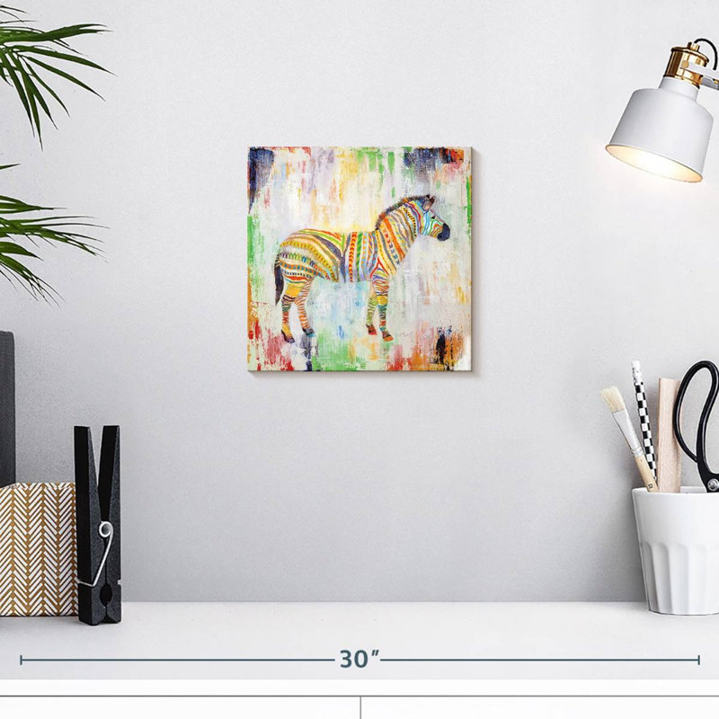 Zèbre magique Brampt, H 10 po x l 10 po