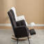 Chaise berçante en tissu avec repose-pieds Teddy-2015712099