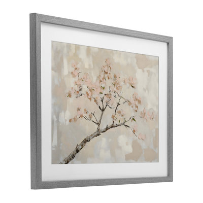Impression encadrée sous verre Mute Cherry Blossoms Branch, par Franklyn Gregory