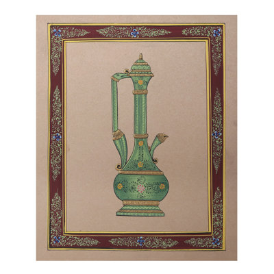 The Surahi Mughal - Vase | Aquarelle sur papier