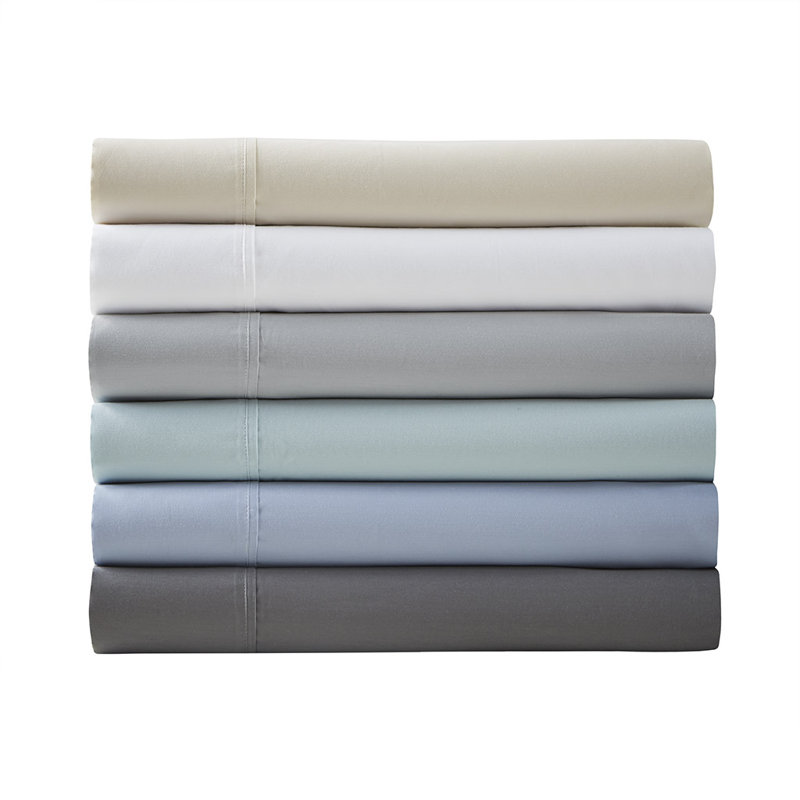 Taies d'oreiller 2 pièces 1500 fils Gracie Mills Reeve, Blanc