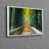 White Floater Framed