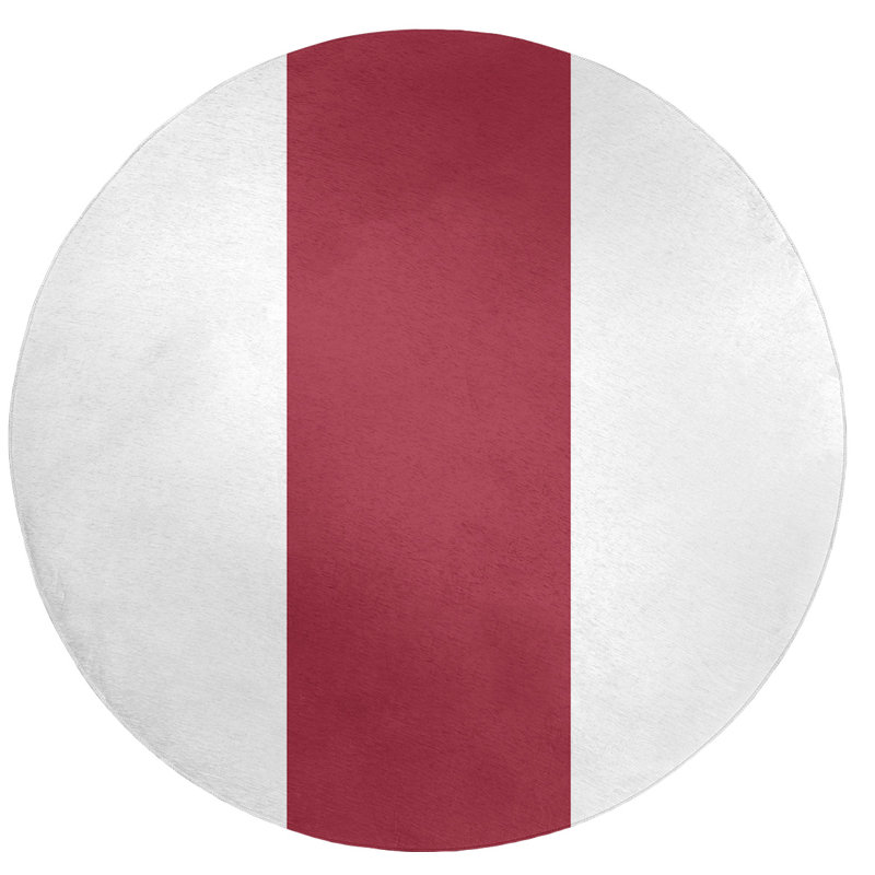 Tapis de zone rouge, Rond 5 pi