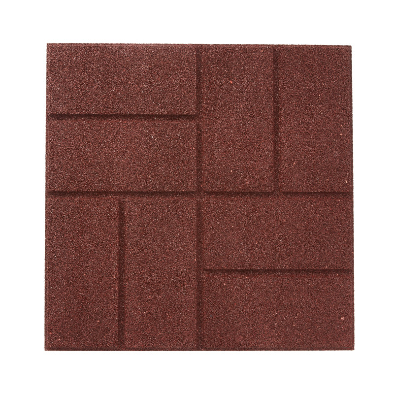 Ensemble de 9 pavés en caoutchouc, Rouge