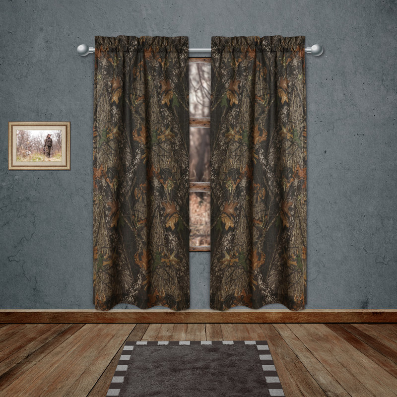 Rideau à passe-tringle 100% polycoton Mossy Oak