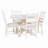 Roane 5 - Piece Extendable Dining Set with Round Extendable Dining Table and 4 Upholstered Dining Chairs-2124763683-2124763681-2124763680