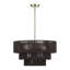 Lustre suspendu en laiton antique 6 lumières Asllan-122725120-122725121