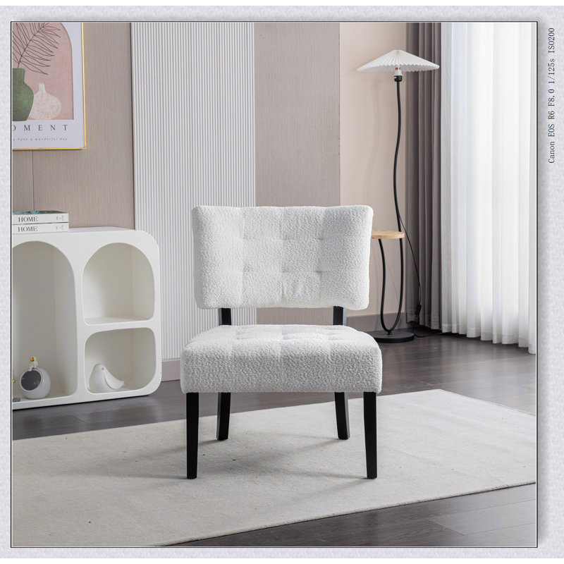 Fauteuil d'appoint capitonné avec sièges surdimensionnés