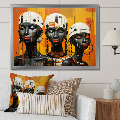 Minimalisme des tribus d'Afrique II sur toile