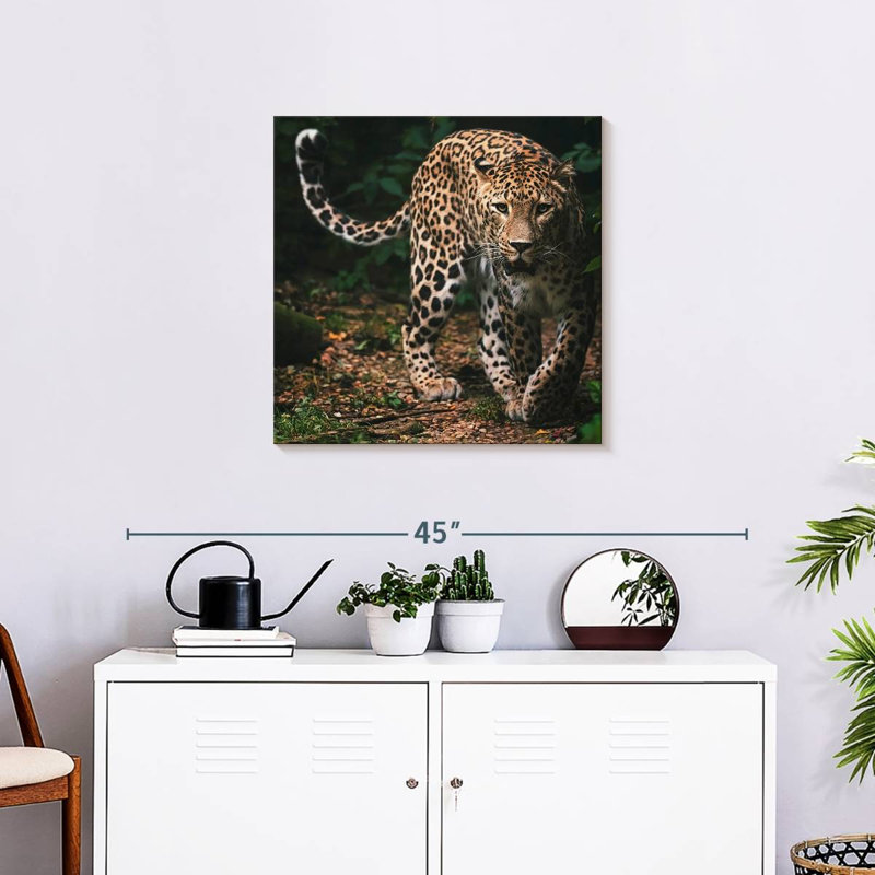 Brampt Wild Persian Leopard, 24" H x 24" W