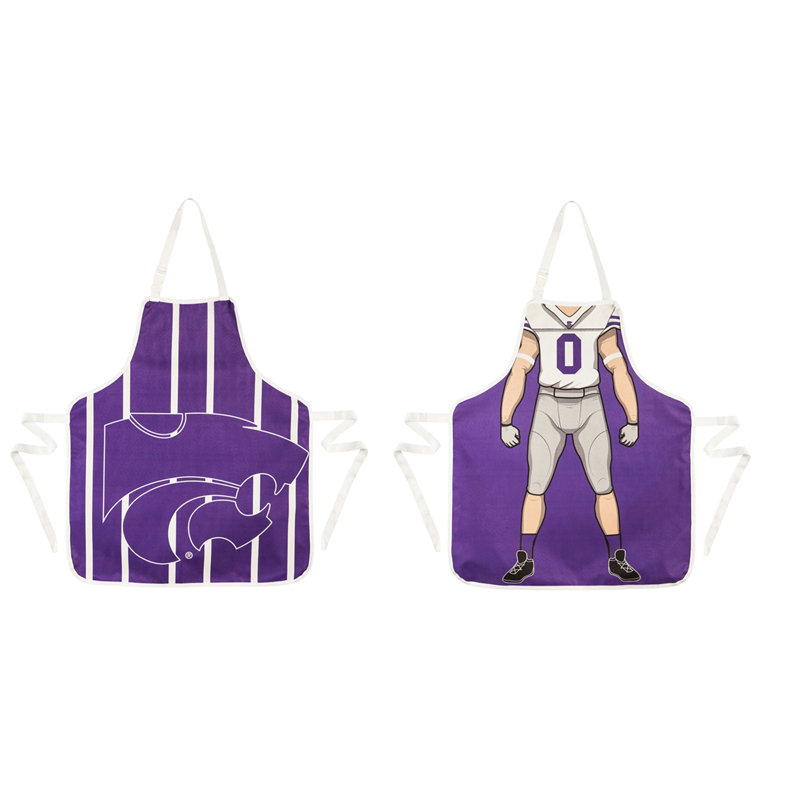 No Pattern Bib Apron, Kansas State University