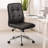 Sela Swivel Office Chair, Tufted Black Seat & Back, Chrome Base