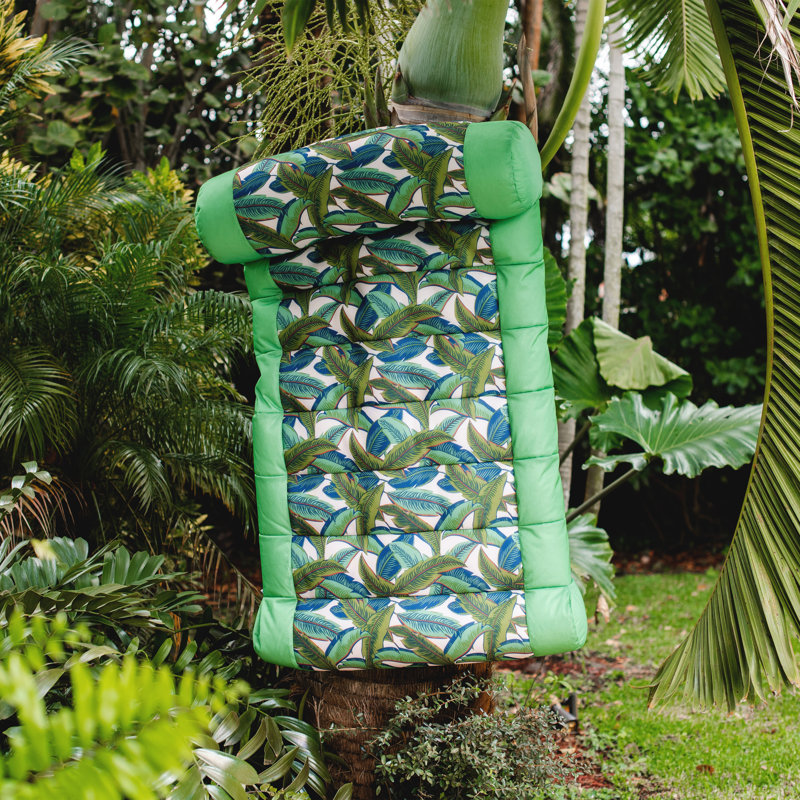 Big Joe Kona Lounger Pool Float, Green Tropical Palm, Kona Hammock