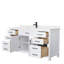 Beckett 66" Freestanding Single Bathroom Vanity with Cultured Marble Top-237132384-245638944-245638945