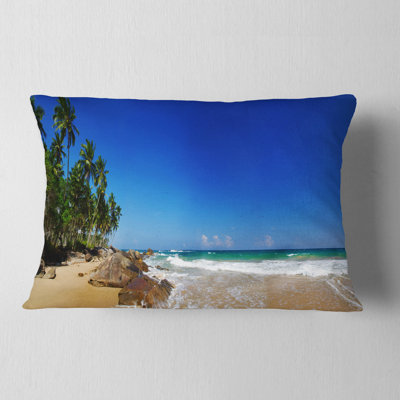 Coussin lombaire paysage tropical