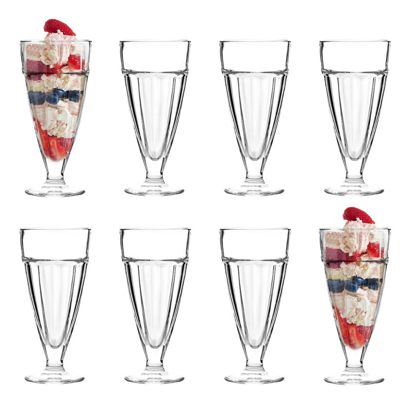 Argon Tableware - Ice Cream Sundae Glasses - 350ml, 8