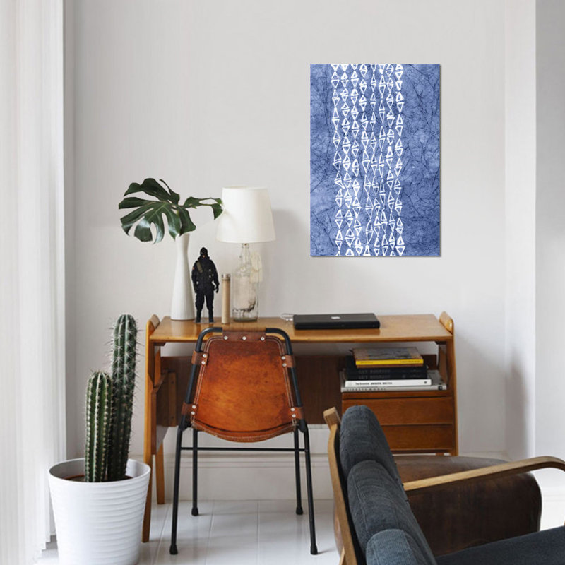 « primitive patterns iii », impression sur toile, H 60 po x l 40po x P 1,5 po, Pas de tapis, Toile tendue