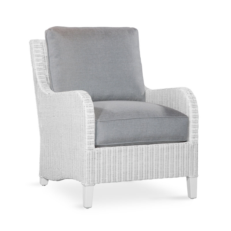 Gibraltar Armchair, Frost White, Ivory Crypton Performance; 0886-91
