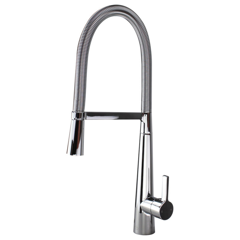 Transolid Trattoria Pull Down Kitchen Faucet, Polished Chrome