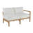 Santa Barbara Teak Right Arm Facing - Natural Teak-62363223-48656511-63326306