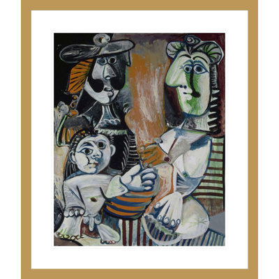 La famille par Pablo Picasso, impression giclée sur cadre