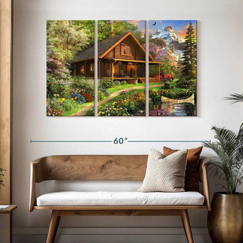 Lilie Log Cabin Home, H 32 po x l 50 po