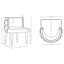 Chaise d'appoint de salle à manger Maya-91028779