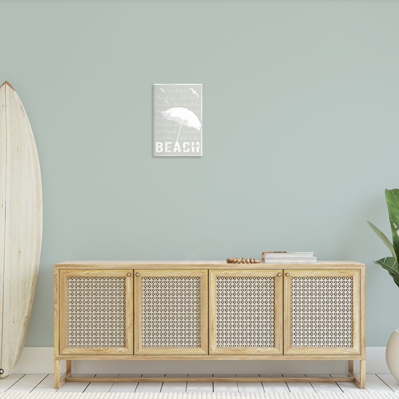 Art mural d'été sur la plage par GraffiTee Studios, H 19 po x l 13 po