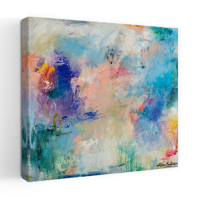 Morning Reflections, art abstrait contemporain, H 24 po x l 24 po