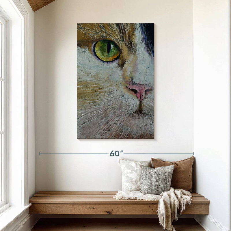 Brampt Calico Cat, 45" H x 30" W